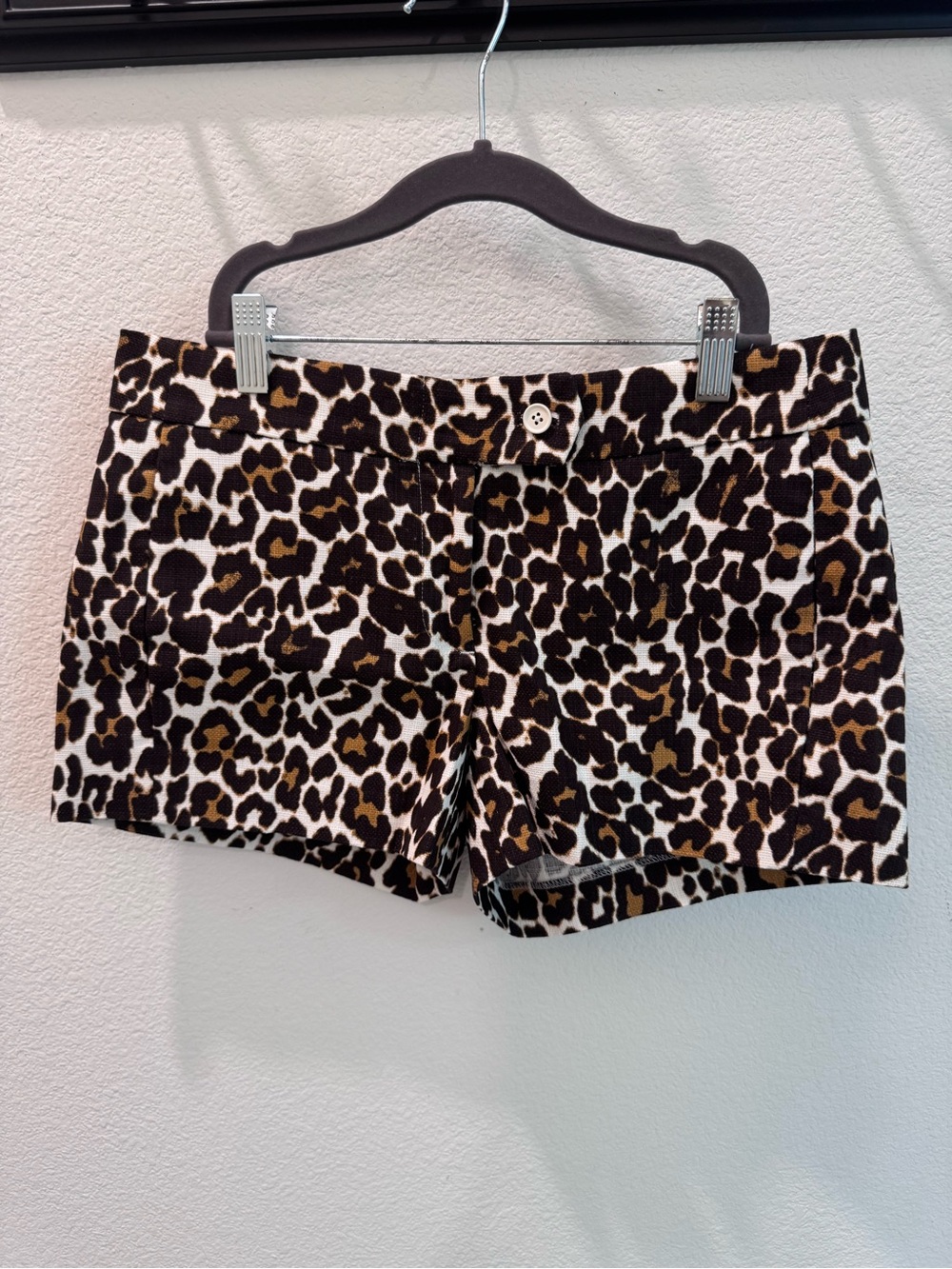J. Crew Leopard Print Shorts - Brown/Black/Cream